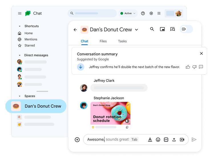 Experiencia de Google Chat